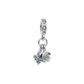 Ocean style DIY bracelet charm featuring a turtle and starfish with blue and white crystals. - Starfish Sea Turtle Pendant