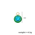 Blue crystal drop pendant DIY jewelry accessory with compact size and detailed view. - Style D