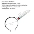 Halloween creepy syringe piercing headband horror party cosplay costume funny prank prop accessory - One Size / Syringe Through Head