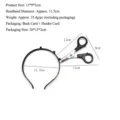 Halloween fake bloody scissor headband prank cosplay party scary costume prop detail view. - One Size / Scissors Through Head