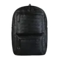 Zaino in pelle intrecciata nera, grande capacità casual per viaggio, scuola e computer. - HB1826 / Nero