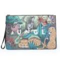 Korean style casual printed clutch bag large capacity men street envelope document bag - Forest Kingdom