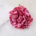 Pink artificial peony flower head for handmade hair clips, bridal headwear and DIY crafts. - Dusty Pink