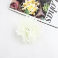 White simulation chrysanthemum hair clip detail, 9cm floral hairpin for women Hanfu. - Beige