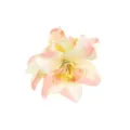 Artificial flower hair clip pink gradient floral hair accessory for women holiday beach photo - Rice Pink