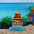 Figurine en résine de pagode du Palais d'Été miniature décoration de bac à sable 5x5x6cm - Pavillon Foxiang du Palais d'Été