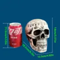 Resin astrology skull ornament, Halloween spooky decor, detailed carving, size 14cm item. - Astrological Skull