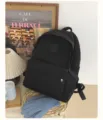 Sac à dos de voyage étanche et minimaliste noir, grand sac décontracté pour les étudiants. - L / Noir