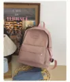 Minimalistische effen waterdichte rugzak voor school reizen en dagelijks gebruik. - S / Roze