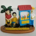 Resin miniature Dominican street vendor figurine sand table model decoration display piece - Grocery Store