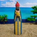 Resin black king figurine sandplay therapy toy miniature ornament desk decor 11cm height - Black King Figurine