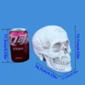 Resin skull ornament Halloween decoration anatomical model desktop display prop 13.7cm - Teaching Skull
