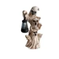Halloween fantasma lanterna statuetta in resina giardino prato cortile decorazione spaventosa - Grigio chiaro