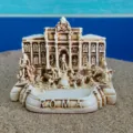 Rome Trevi Fountain resin souvenir miniature figurine tourist keepsake home desk decor item - Off White