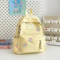 Joli sac à dos matelassé jaune pour étudiant avec de superbes étoiles colorées - S / Jaune