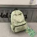 Casual tie dye backpack large capacity school backpack for daily travel outdoor use. - Green
