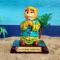 Gedetailleerd uitzicht van het hars aap beeldje, Chinees dierenriem ornament voor zandbak decor. - Aap Beeldje