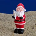 Christmas Santa Claus resin figurine micro landscape desktop decoration toy ornament - Style C Feather