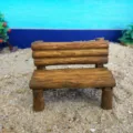 Miniature log backrest chair micro landscape bonsai decor dollhouse toy photography prop. - Style A