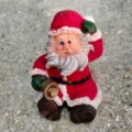 Detailed resin Santa Claus figurine ornament, perfect for micro landscape and holiday decor. - Without Lanyard
