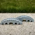 Miniature resin arched bridge for fish tank and micro landscape decoration 12.5cm - Five-Hole Arch Bridge (Defective)