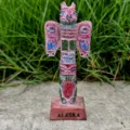 Resin totem pole figurine home decor ornament souvenir desk craft statue collectible item - Colorful Totem