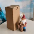 Garden gnome resin figurine with squirrel cute desktop ornament sand table model decor box - Little Elf Squirrel / Single Box