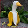 Creative banana duck resin ornament cute desktop decoration funny animal figurine gift - Yellow Duck