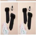 Gants femme hiver chaud ecran tactile fourreaux coupe-vent poignet peluche noir - Noir