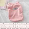 Cute pink summer pet dog vest breathable thin clothes with size chart for small dogs - S / Pink