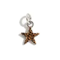 Leopard Print Star Charm Metal Pendant DIY Jewelry Accessory for Necklace Bracelet - Leopard Print Star Charm (002)
