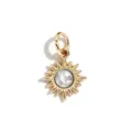 Gold Sun Pendant Charm with Crystal Rhinestone for DIY Jewelry Making and Accessories - Gold Sun Rhinestone Charm (003)