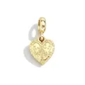 Gold heart castle pendant charm, metal DIY accessories for necklace bracelet jewelry making. - Gold Castle Heart Charm (005)