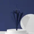 Ombrello lungo automatico impermeabile 8 stecche per donne e bambini stile elegante. - 8 Stecche con Custodia Impermeabile / Blu navy