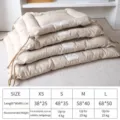 Thickened soft pet cage mat, warm fleece dog cat sleeping bed pad with cute style size options. - M / Off White