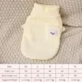 Winter warm pet fleece vest for small dogs, cute bear pocket turtleneck puppy clothes xs-xl. - XS / Yellow
