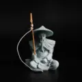 Jiang Taigong fishing miniature figurine bonsai rockery fish tank aquarium zen statue - Jiang Taigong Small