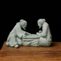 Chinese chess players statuette resin craft ornament home desk decor vintage style sculpture - Chess Player Large