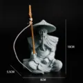 Jiang Taigong fishing figurine resin tea pet micro landscape aquarium decoration ornament - Jiang Taigong Large