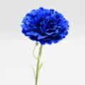 Fleur d'œillet artificielle bleu saphir à courte tige pour décoration d'intérieur et table. - Bleu Royal