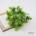 Kunstmatige monstera bladeren plastic groen boeket voor huwelijk bloemstuk decoratie - Geel