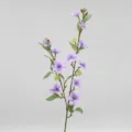 Ramo di fiori di gelsomino artificiale a 2 biforcazioni viola per arredamento matrimonio casa. - Viola