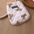Cute pink plaid dog winter vest warm pet clothes size chart variant apparel small dogs - S / Pink
