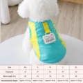 Breathable mesh summer dog vest for small dogs with D-ring leash harness, cute and cool. - XS / Green
