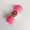 Pink crinkled cotton scarf detail, soft textured bubble hijab and daily wrap accessory. - Rose Red