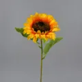 Tournesol artificiel tige unique fleur de soie jaune pour maison salon table décor 46cm - Tournesol Unique - Petit