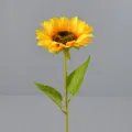 Tige de tournesol artificielle unique, 46cm de haut, tête de 14cm pour la décoration. - Tournesol Unique - Moyen