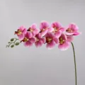 Single branch artificial phalaenopsis orchid flower for wedding party home new year decor - Height Approx. 95cm / Light Purple
