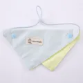 Cute pet bandana with adjustable drawstring and snap buttons for small dogs and puppies. - XS / Light Blue