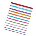 Buntes Aluminium Einzelhäkelnadel Set, 2.0-8.0mm verschiedene Größen zum Häkeln und Stricken. - 12er-Pack (2-8mm)